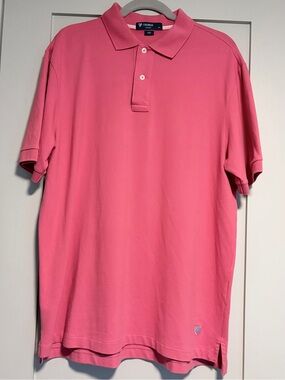 Cremieux Classics Men's Coral Polo Shirt Short Sleeve Classic Fit Large